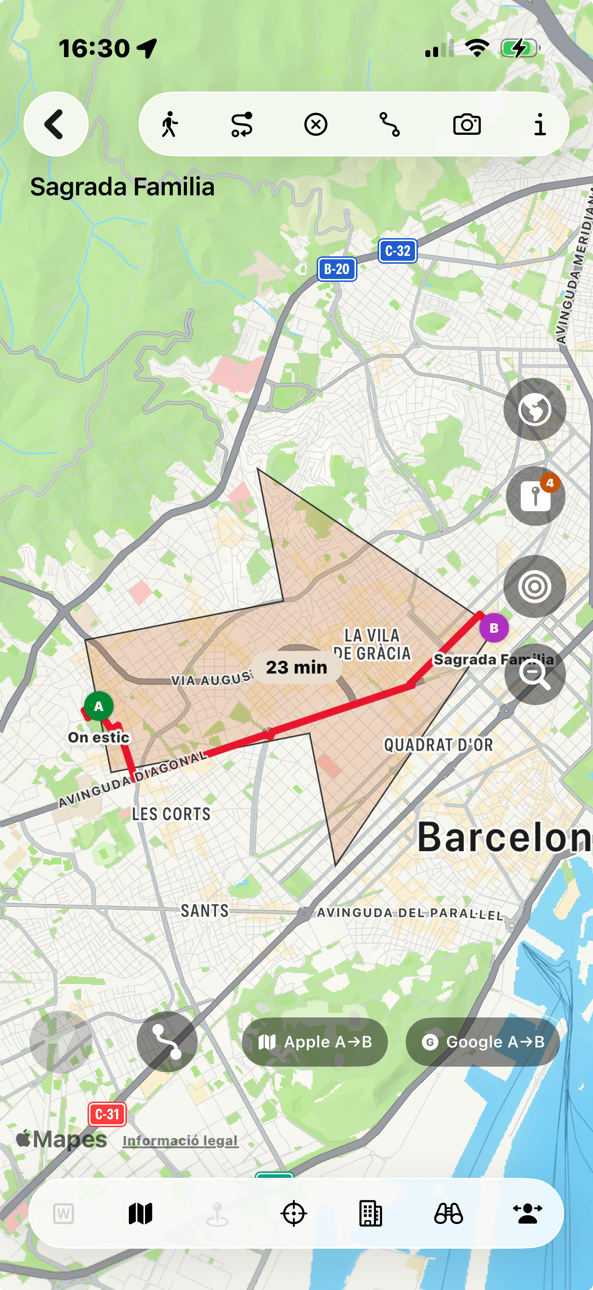LLOCS Vista del mapa