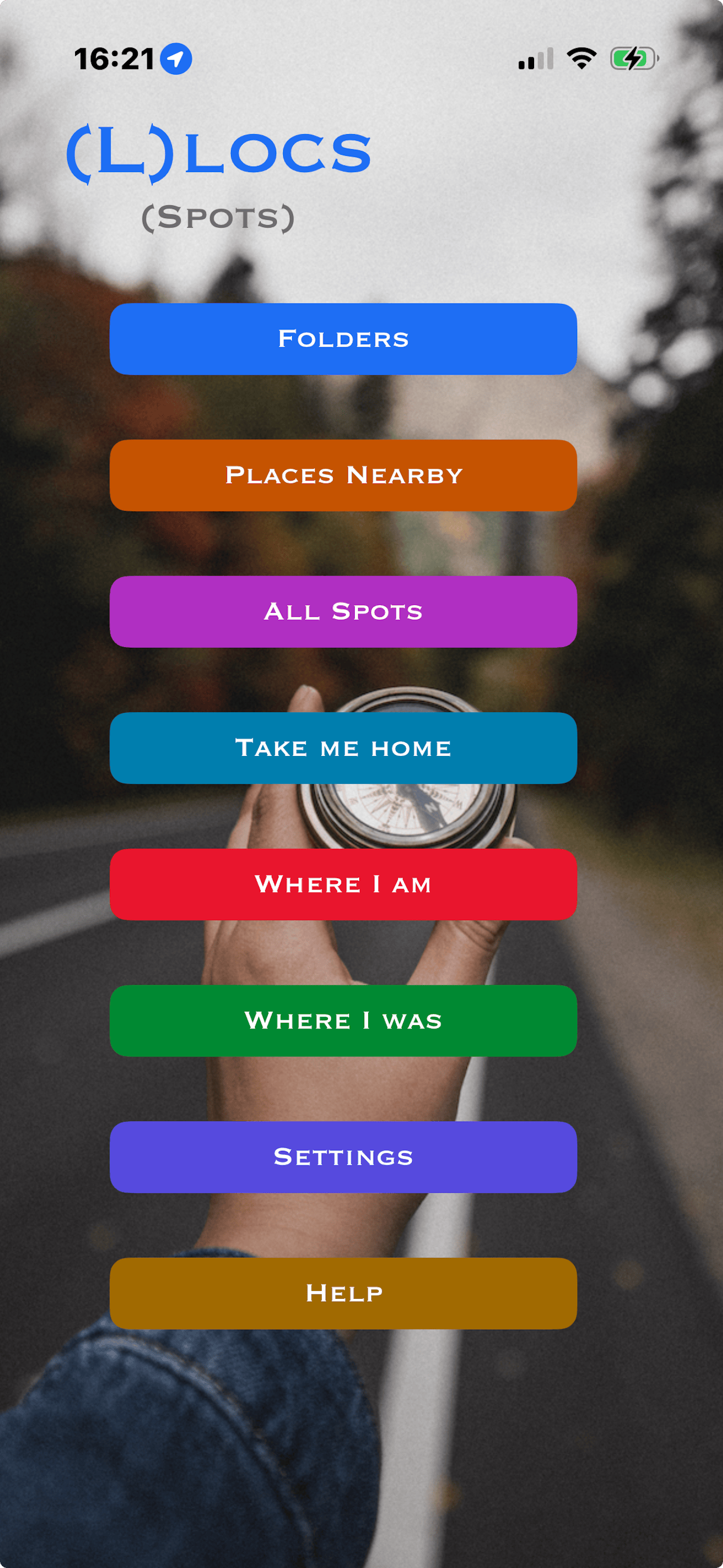 Main menu