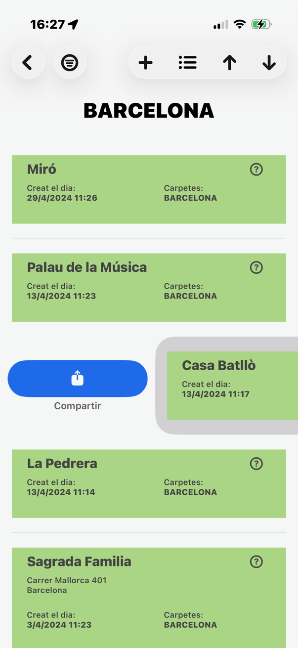 Vista del mapa